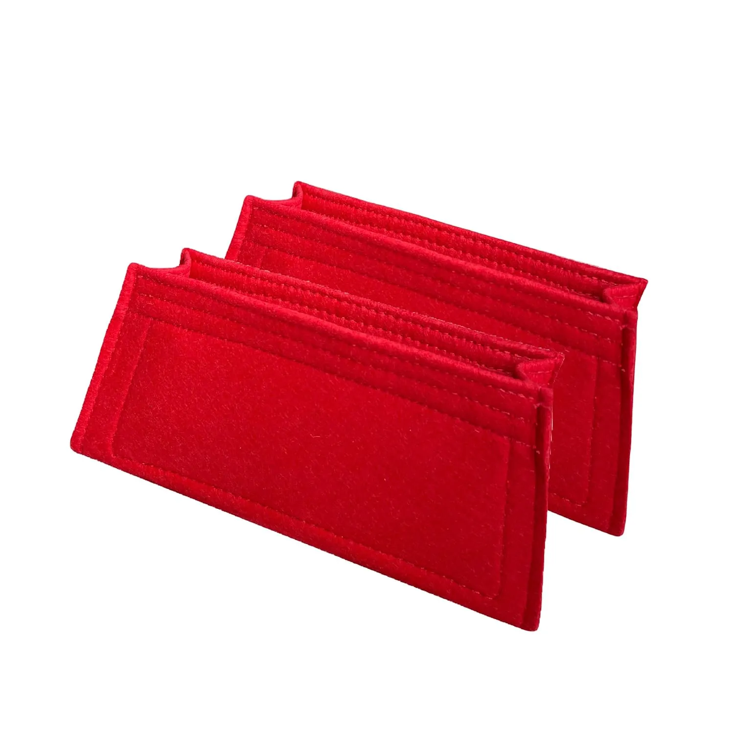 Purse Organizer for Peekaboo Bag Insert, Peekaboo IseeU Bag Organizer, IseeU Peekaboo Medium Insert, 2mm Felt Snug Sturdy Set of 2 (For East-West IseeU, Bubblegum)