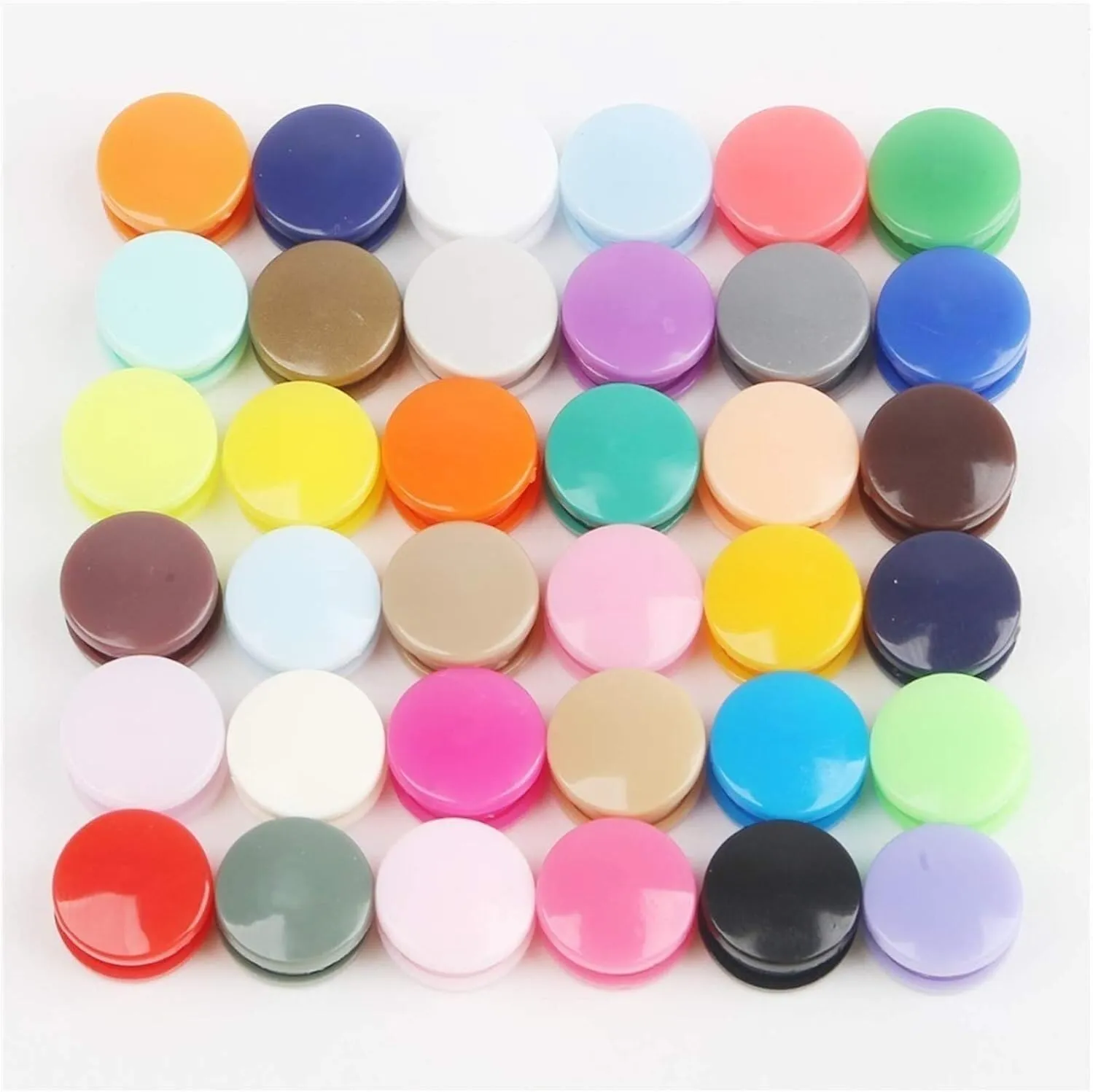 Resin Buttons,Buttons, Plastic Snaps Button Fasteners 20/50/100/150Sets Bag Folder Dark Buckle Button Resin Garment Accessories(Dark Grey,50set)
