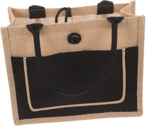 Reusable Grocery Tote Large Jute Bag Waterproof Shopping Bag Handles for Shopping