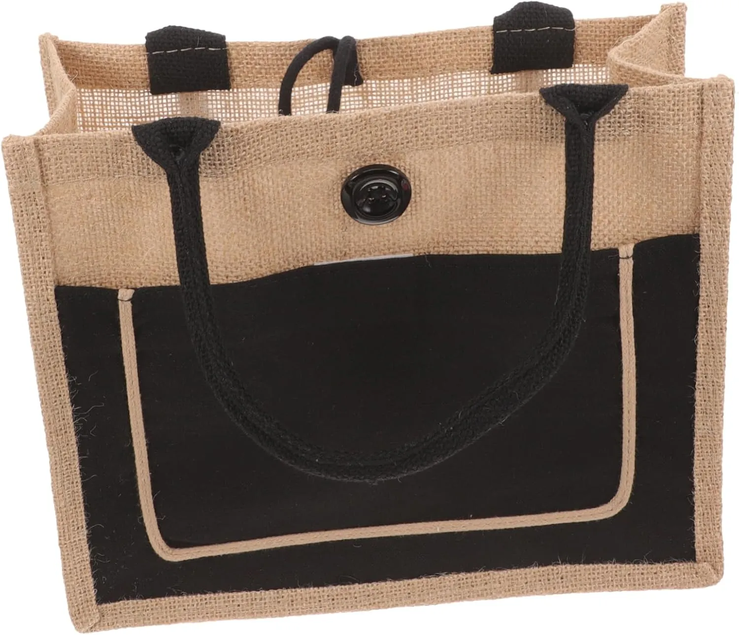 Reusable Grocery Tote Large Jute Bag Waterproof Shopping Bag Handles for Shopping