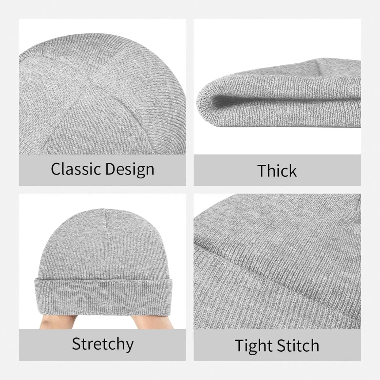 Rionegro Águilas Knitted Hat Skull Cap Beanie Hat Warm Cap Gray Hat for Men Women