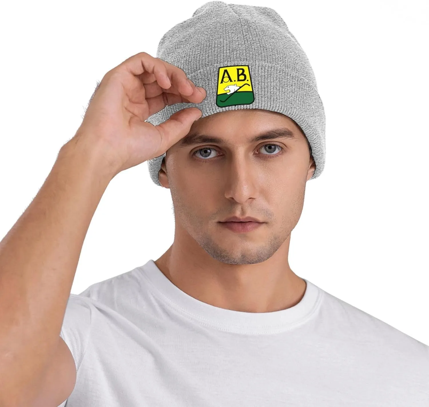 Rionegro Águilas Knitted Hat Skull Cap Beanie Hat Warm Cap Gray Hat for Men Women
