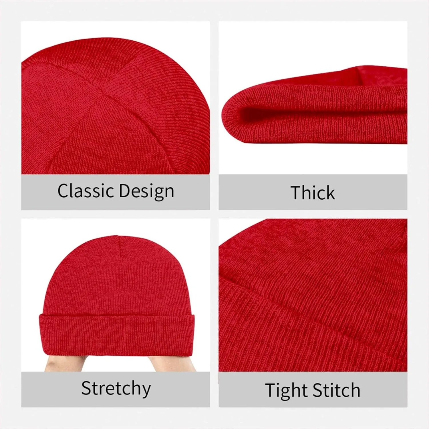 Rionegro Águilas Knitted Hat Skull Cap Beanie Hat Warm Cap Red Hat for Men Women