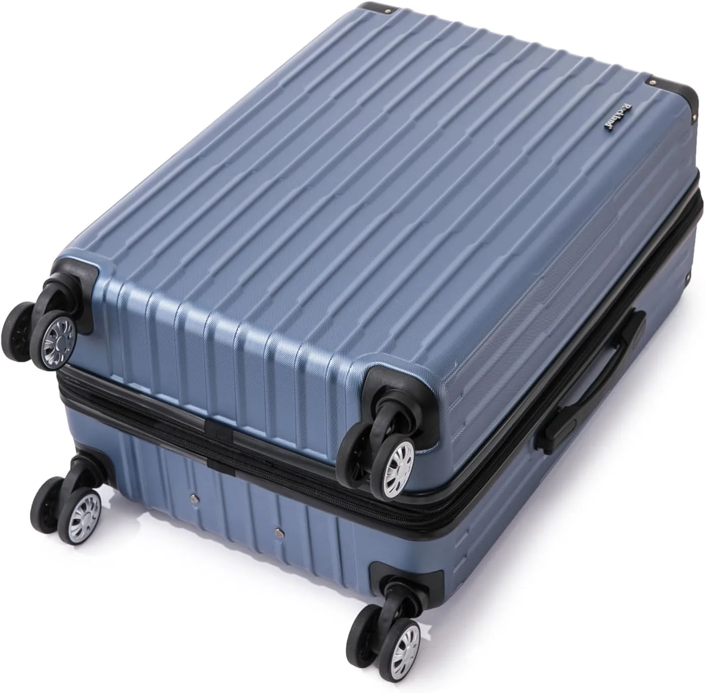 Rockland Hardside Spinner Wheel Carry On with Tote Luggage Set, Blue