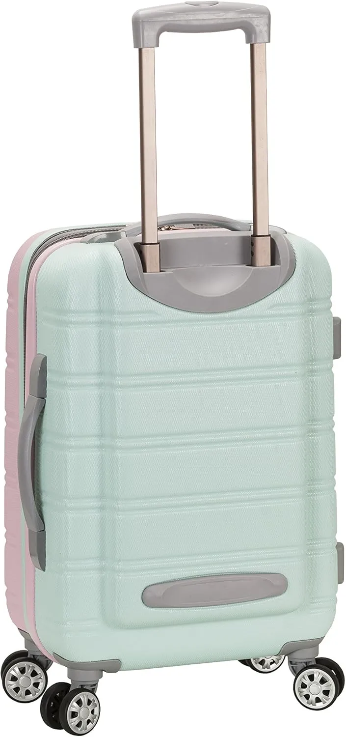 Rockland Melbourne Hardside Expandable Luggage with Spinner Wheels, Mint, 3-Piece Set (20/24/28)