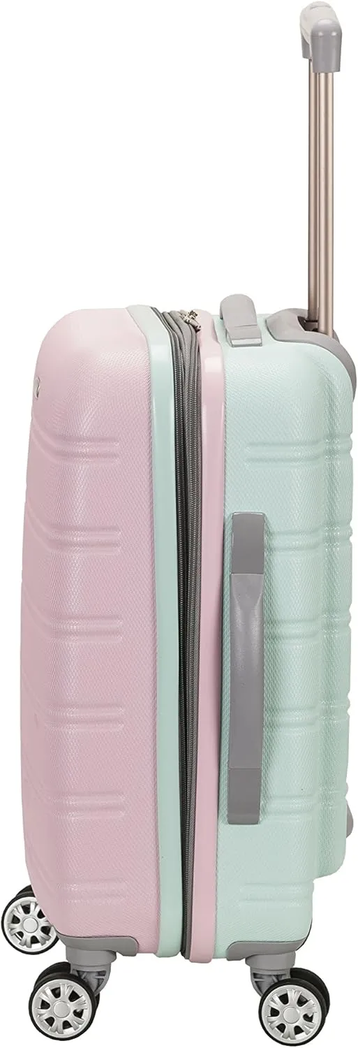 Rockland Melbourne Hardside Expandable Luggage with Spinner Wheels, Mint, 3-Piece Set (20/24/28)