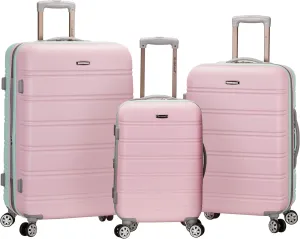 Rockland Melbourne Hardside Expandable Luggage with Spinner Wheels, Mint, 3-Piece Set (20/24/28)