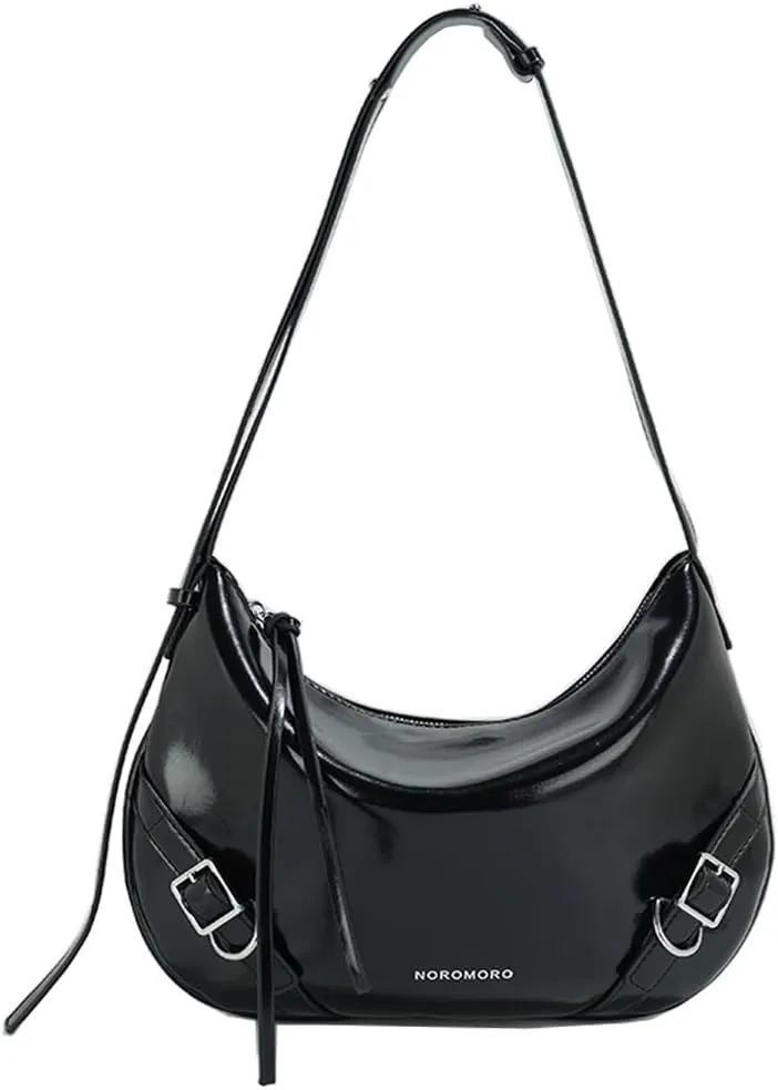 RTGGSEL Women's Contrast Color Plaid Striped Saddle Crossbody Shoulder Underarm Satchel Handbag Tote Clutch Purse Hobo Bag