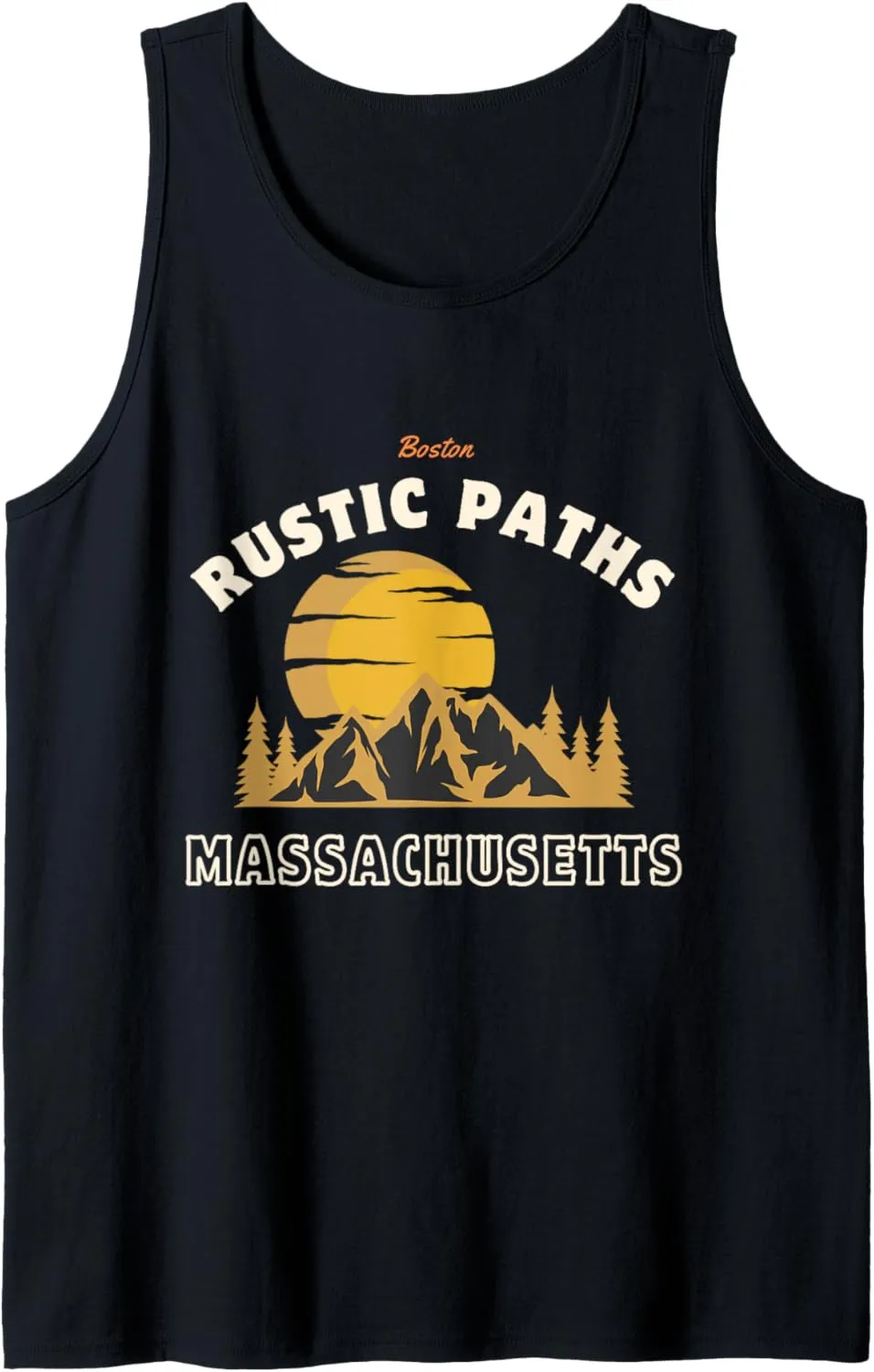 Rustic Paths Vacation Boston Massachusetts Tank Top