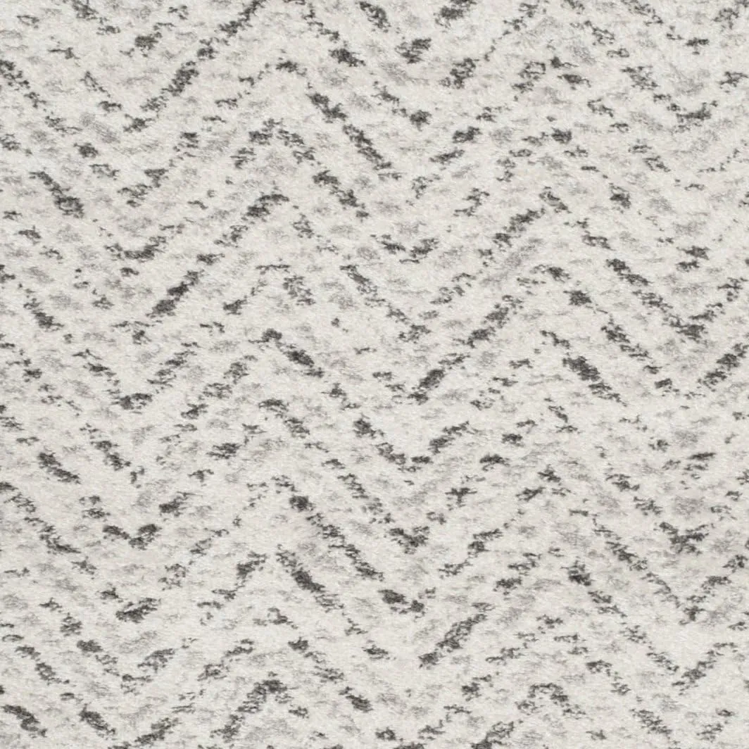 SAFAVIEH Adirondack Collection Accent Rug - 3' x 5', Ivory & Charcoal, Chevron Design, Non-Shedding & Easy Care, Ideal for High Traffic Areas in Entryway, Living Room, Bedroom (ADR104N)