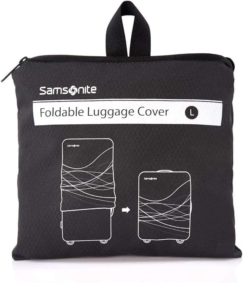 Samsonite Printed Luggage Cover, Black, Medium