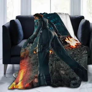 Scarlett Johansson Blanket Flannel Fleece Printed Throw Blankets Ultra Soft Micro Warm Blanket for All Season Bedding Chair Sofa Couch Bed 50"x40"