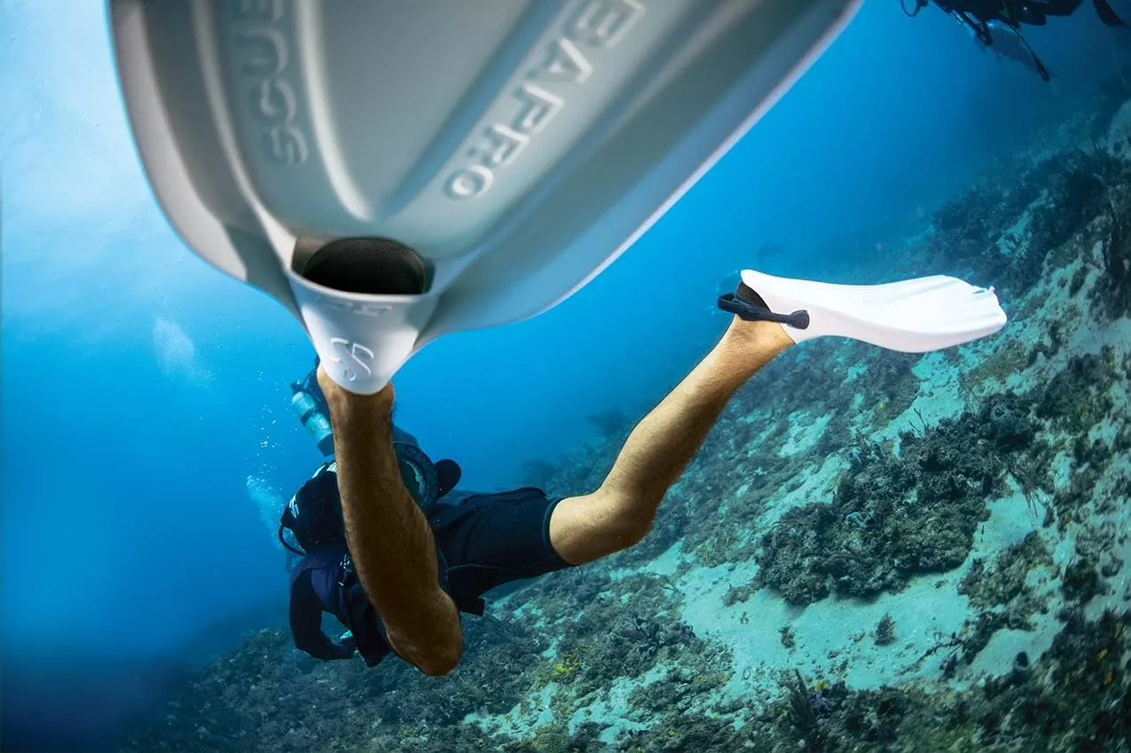 SCUBAPRO GO Travel Scuba Diving Fin for Snorkeling and Swimming, Open Heel Strap