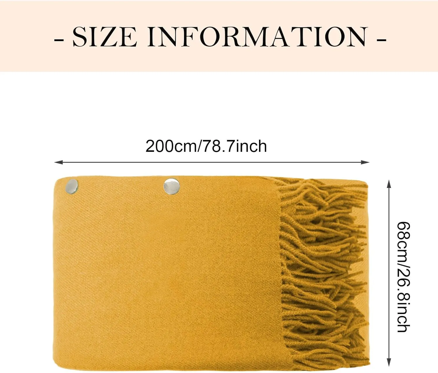 SEAUR Women's Soft Cashmere Ponchos Scarf Lightweight Pashmina Winter Warm Sweater Wraps Shawl