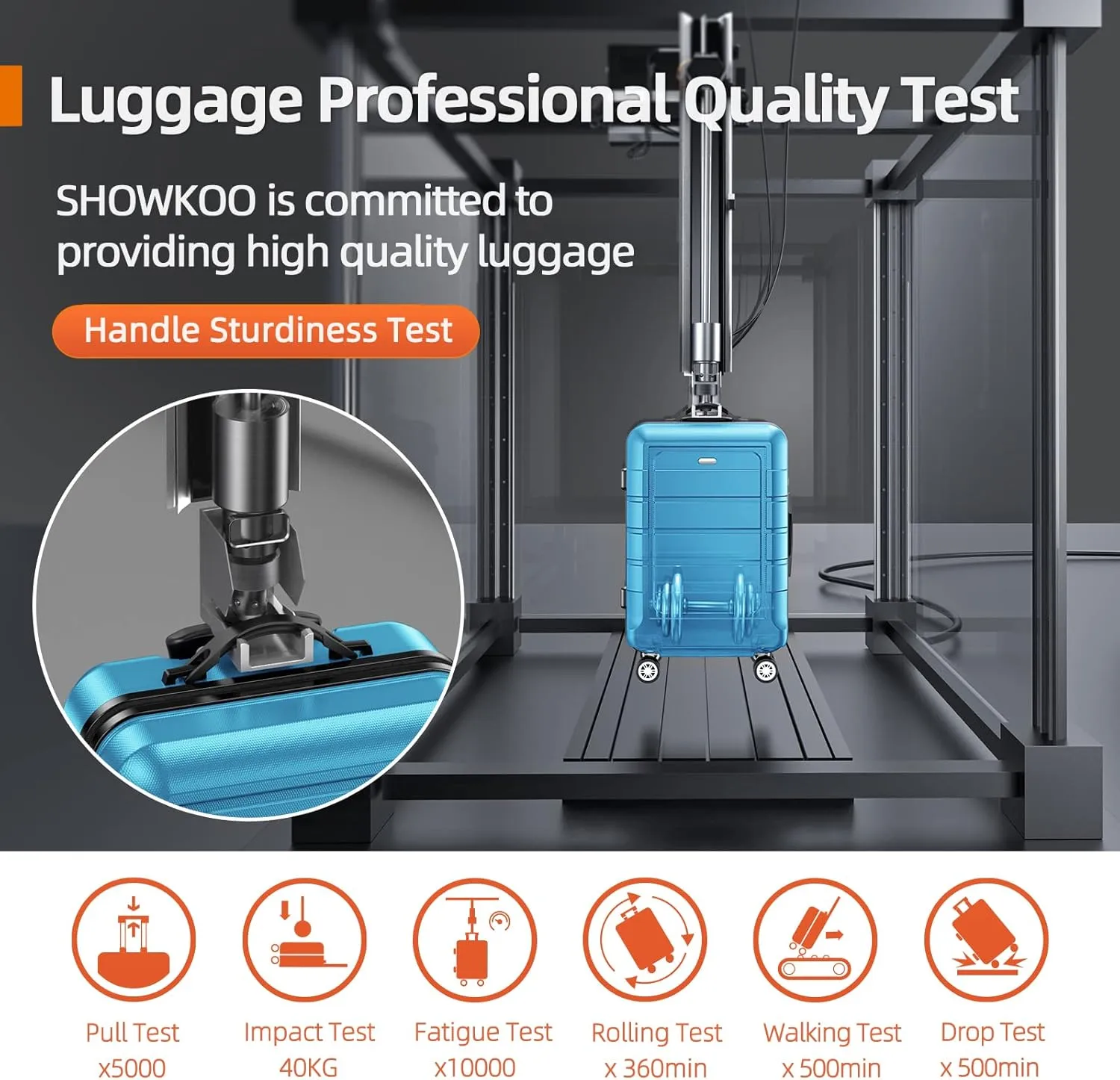 SHOWKOO Luggage Sets Expandable PC ABS Durable Suitcase Sets Double Wheels TSA Lock 4 Piece Luggage Set Sky Blue