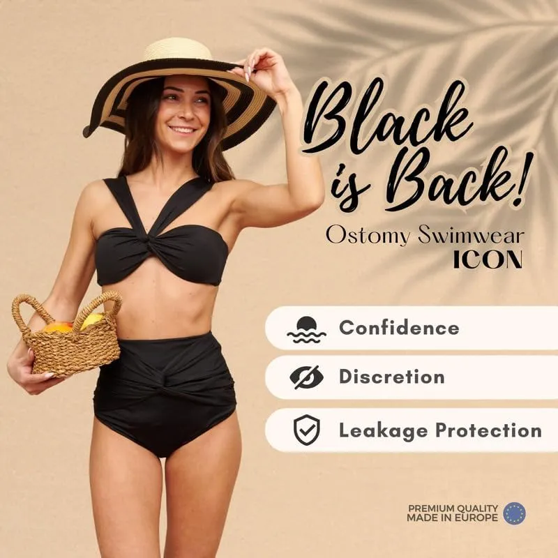 SIIL Ostomy Swimwear Bikini - Ostomy Bag Covers Compatible W/All Ostomy Bag Cover Colostomy & Ileostomy Bag Cover.