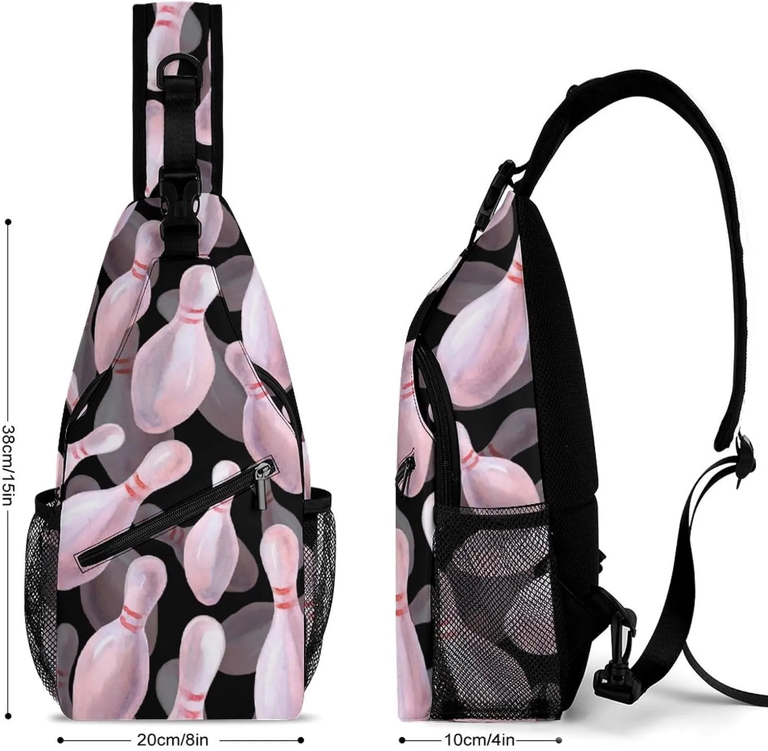 Sketch Pineapples Versatile And Convenient Multipurpose Crossbody Bag - Perfect for Travel And Hiking