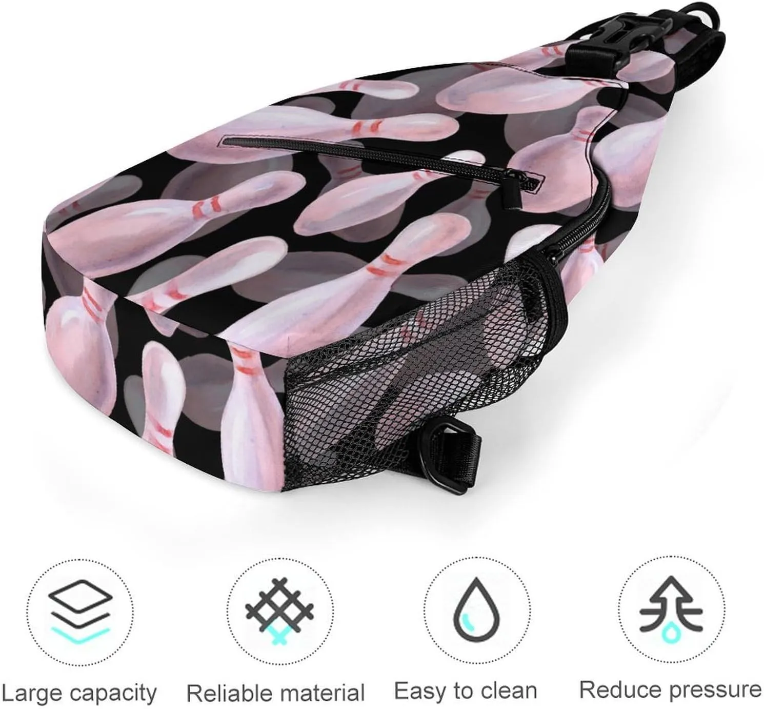 Sketch Pineapples Versatile And Convenient Multipurpose Crossbody Bag - Perfect for Travel And Hiking