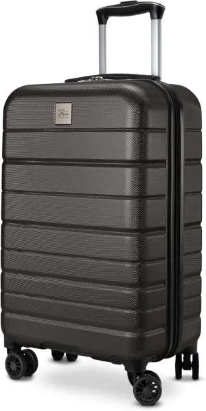 Skyway Epic 2.0 Hardside Lightweight and Durable ABS Shell Luggage, Spacious with Dual Spinning Wheels, Comfort Grip, Men and Women, Carry-on, 20-inch, Midnight