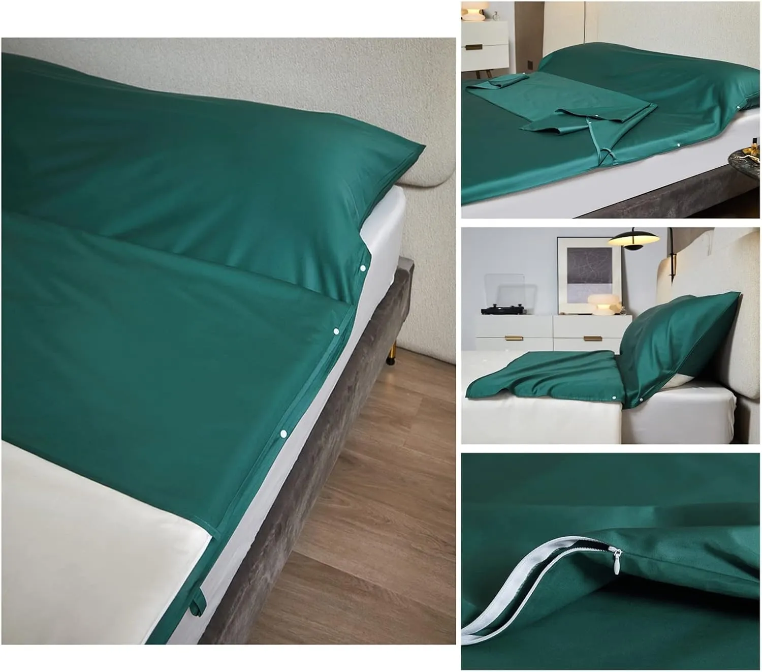 Sleeping Bag Liners 100% Cotton Sleeping Bag Liner, Single/Double Travel Sheets and Camping Sheets, Lightweight Portable Compact Adult Sleeping Bag, 4 Sizes (Size : 160x210cm/62.99x82.67in)