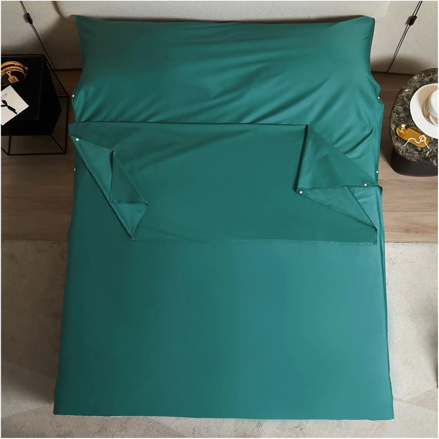 Sleeping Bag Liners 100% Cotton Sleeping Bag Liner, Single/Double Travel Sheets and Camping Sheets, Lightweight Portable Compact Adult Sleeping Bag, 4 Sizes (Size : 160x210cm/62.99x82.67in)