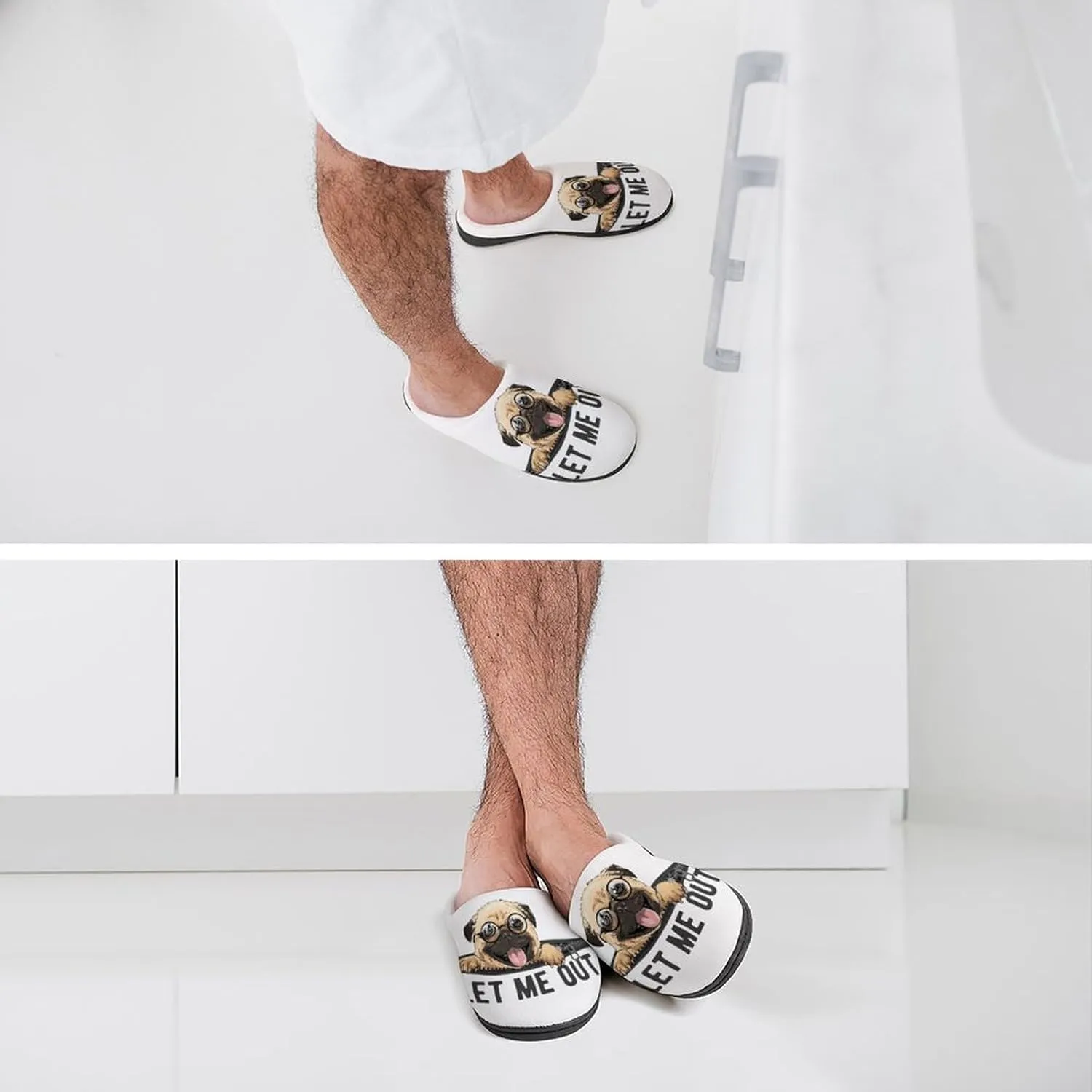Slippers Non-Slip Indoor House Slippers Home Shoes For Bedroom Hotel Travel Spa