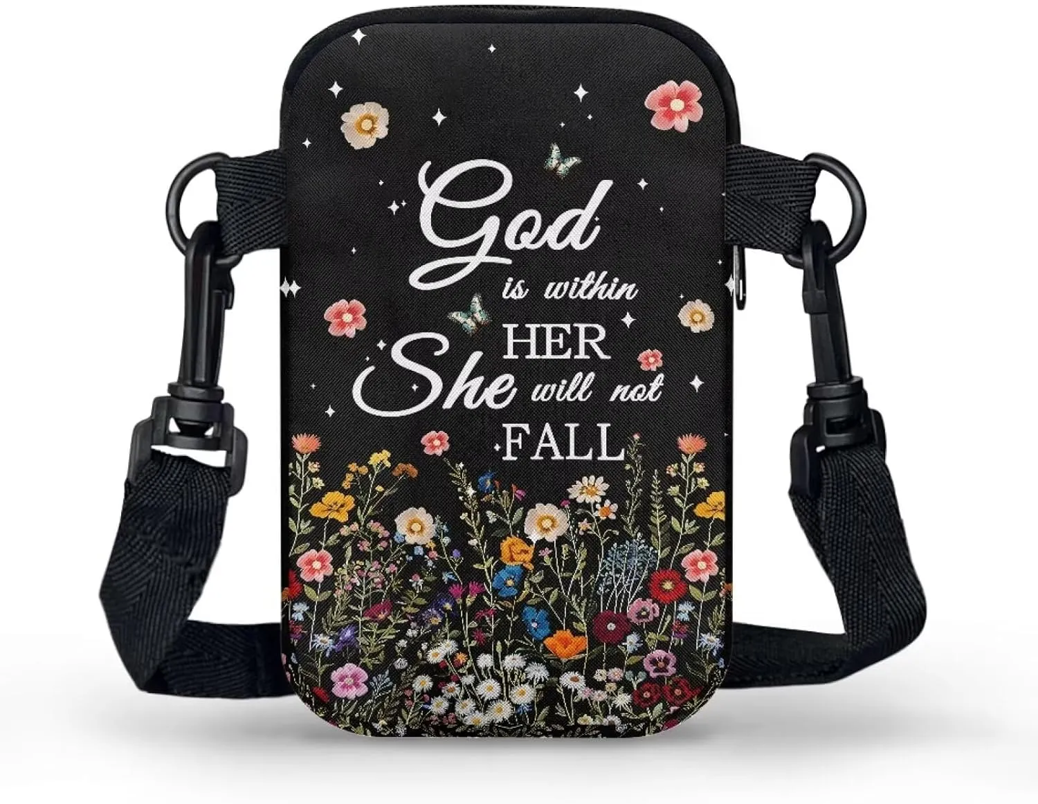 Small Crossbody Bags for Women, Rustic Floral Fruits Print Mini Cell Phone Purses with Crossbody Strap Shoulder Bag