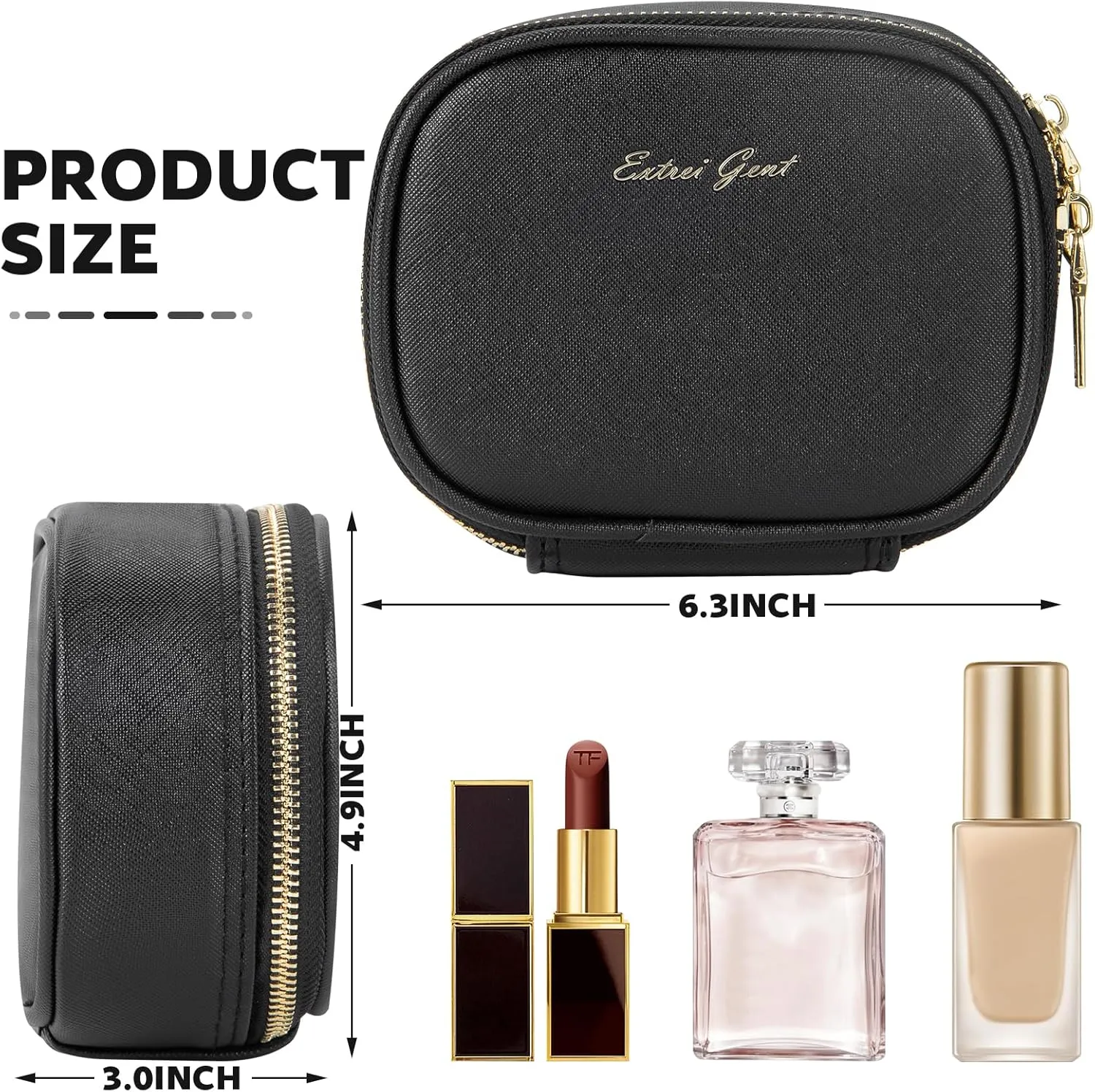Small Makeup Bag Travel Train Case with Mirror and Light Mini Travel Makeup Train Case Cosmetic Organizer 3 Adjustable Brightness Toiletry Bag Portable Artist Storage