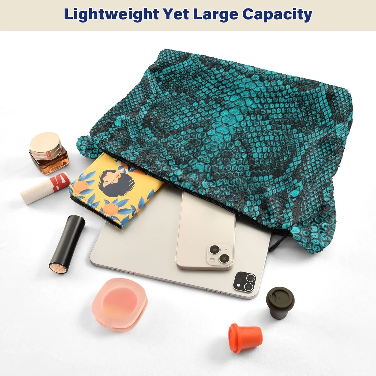 Snake Skin Gray Shoulder Tote Bags for Women Furry Crossbody bag with Zipper Hobo Handbag Purses for Teen Girls University