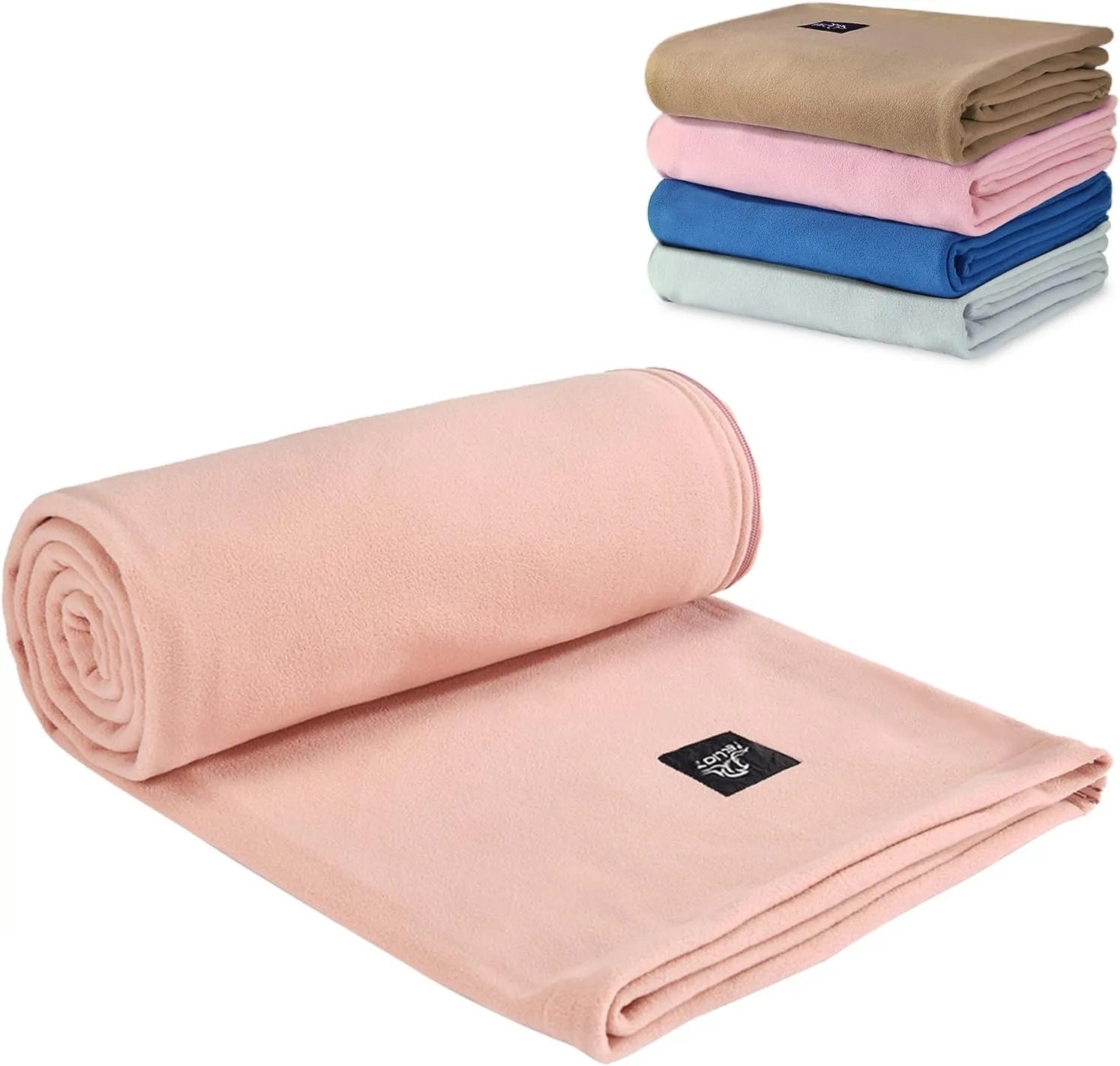 Soft Camping Blanket Cozy Sleeping Bag Warm Ultralight Camping Quilt Washable Portable Compact Blanket Indoor & Outdoor Blanket for Hiking Concerts Beach Trips,73"x29" Pink