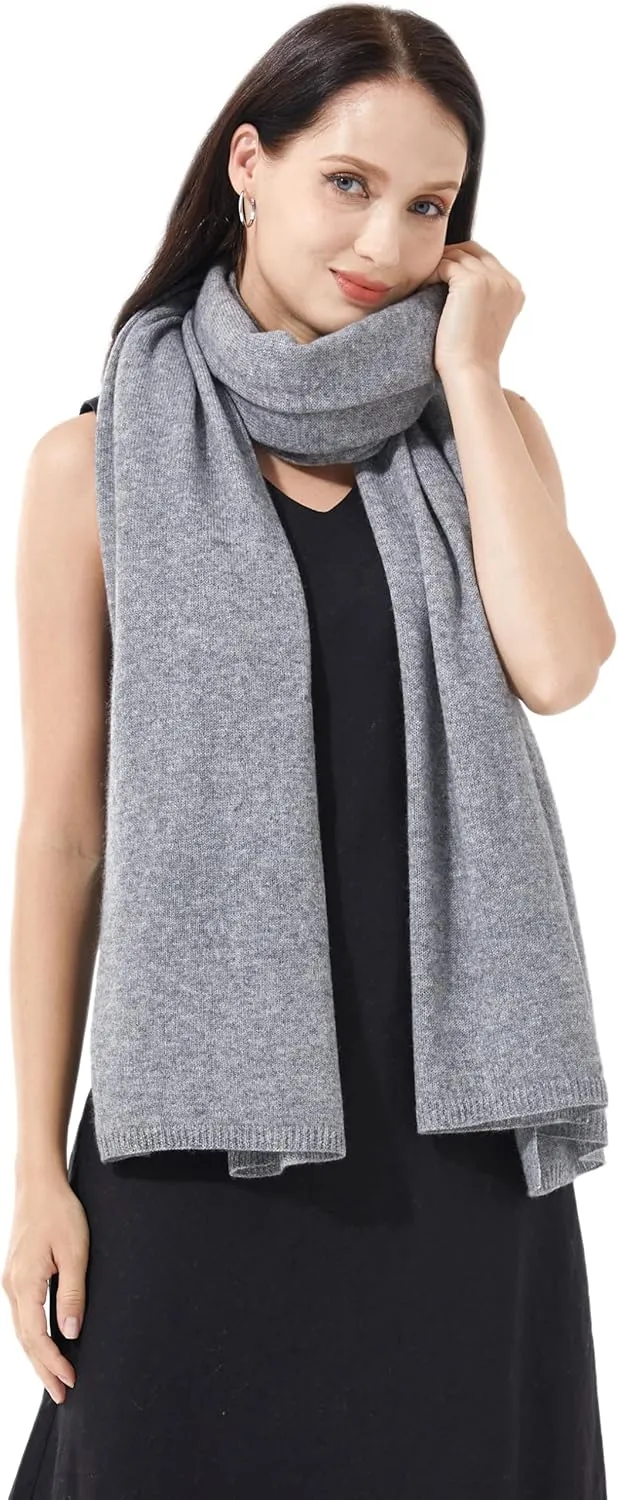 Soft Cashmere Blend Wrap Chic Scarf Stole for Women Wayfarer Travel Extra Large 87"x28"