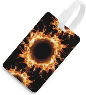 Solar Eclipse Pattern Luggage Tags Travel Baggage Name ID Identifier Labels for Suitcase Handbag Bag