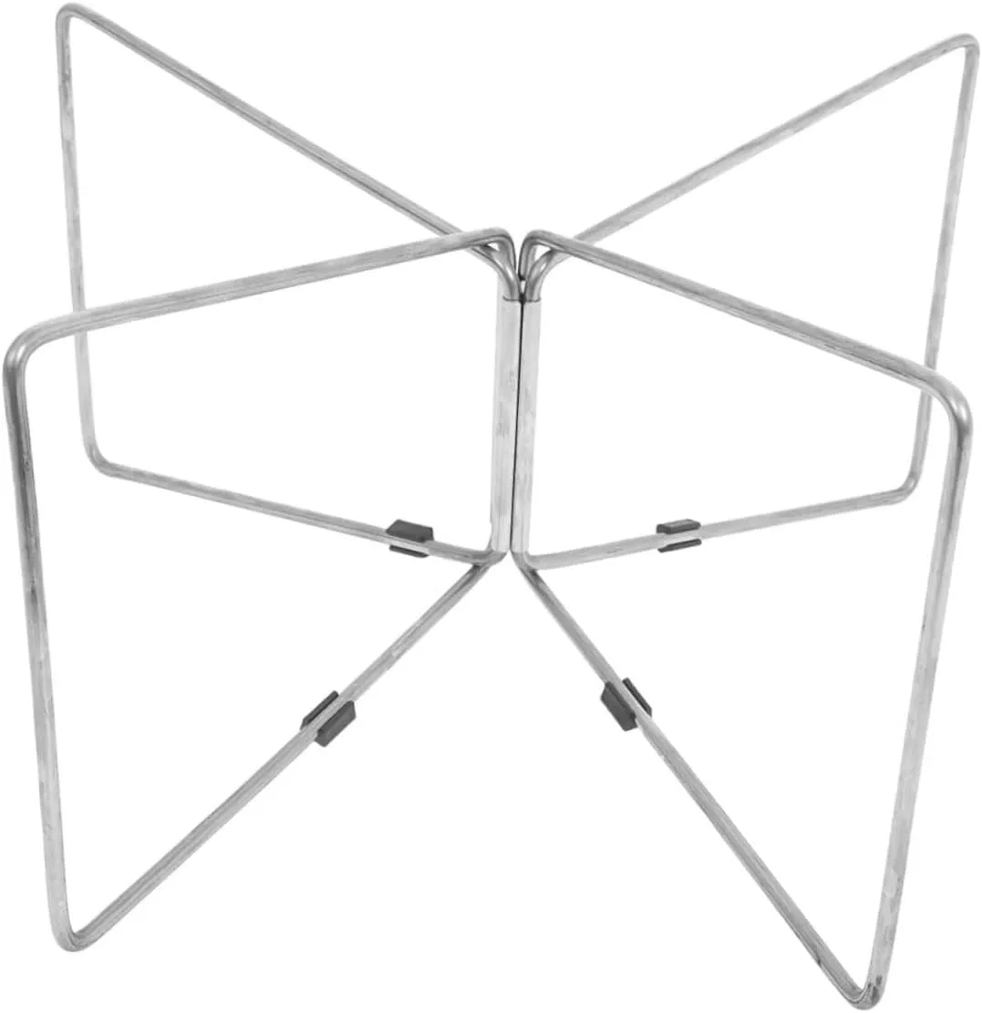 Sosoport Outdoor Folding Storage Rack Stainless Steel Insulated Cooler Holder for Camping Gear Organization Durable Travel Equipment Sleek Design Capacity for Campsite Setup
