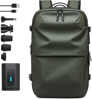 Spacevac Pro Backpack, Ezyvac Vacuum Backpack, 60l Expandable Vacpack Travel Commercial With Pump (2.0-Dark Grey, with Air Pump)