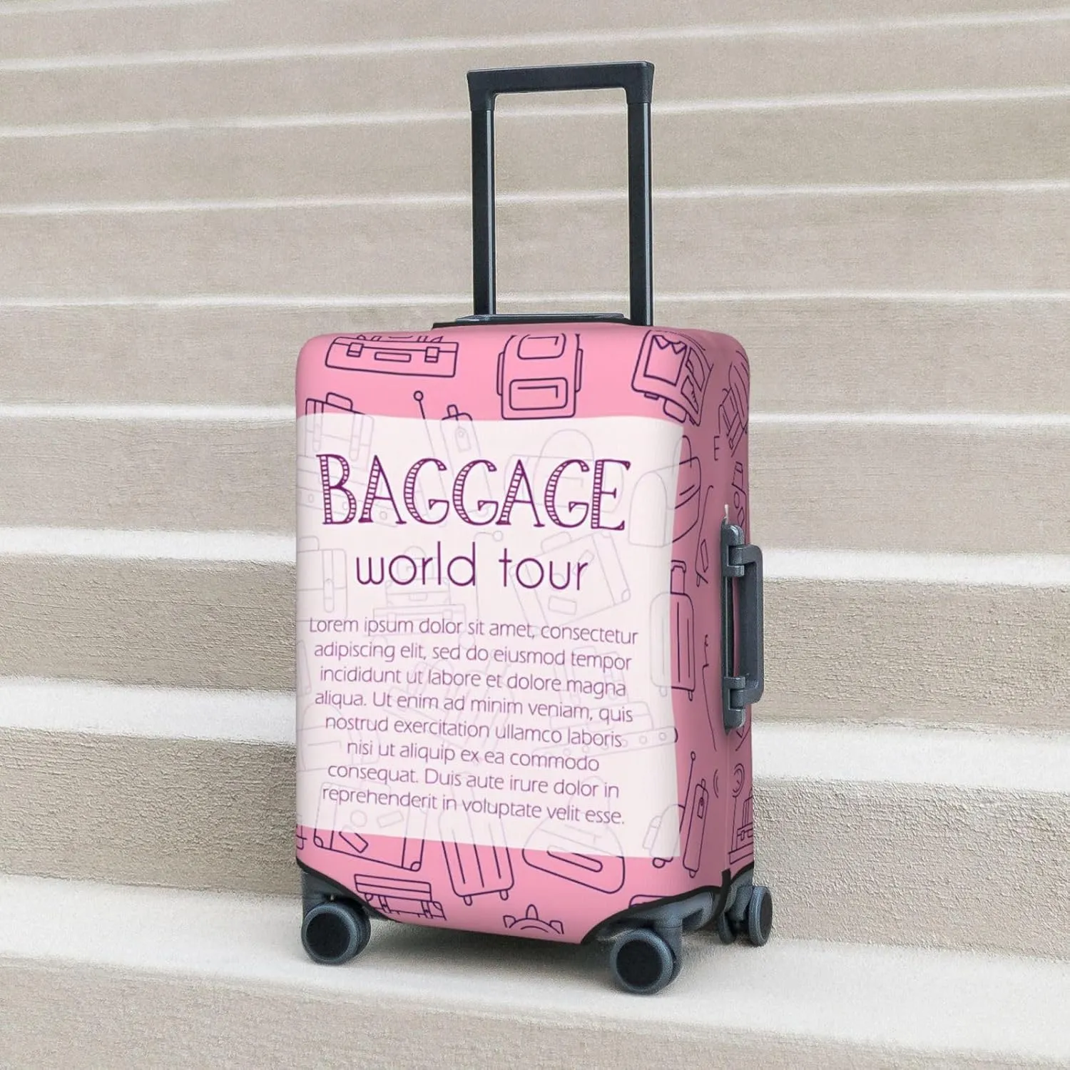 Spandex Travel Luggage Cover Suitcase Protector Bag,Luggage Different Types Dust-Proof Fits 18-32 Inch Luggage, Baggage Covers For Kid And Adult,X-Large