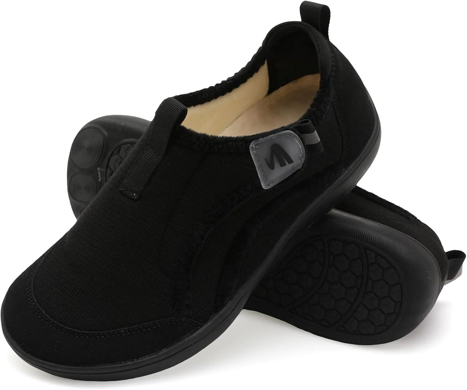 Spesoul Womens Slippers Adjustable Wide Diabetic Shoes Swollen Edema House Slipper Indoor Outdoor Slippers Barefoot House Shoes Cozy Walking Shoe for Bedroom Office Travel