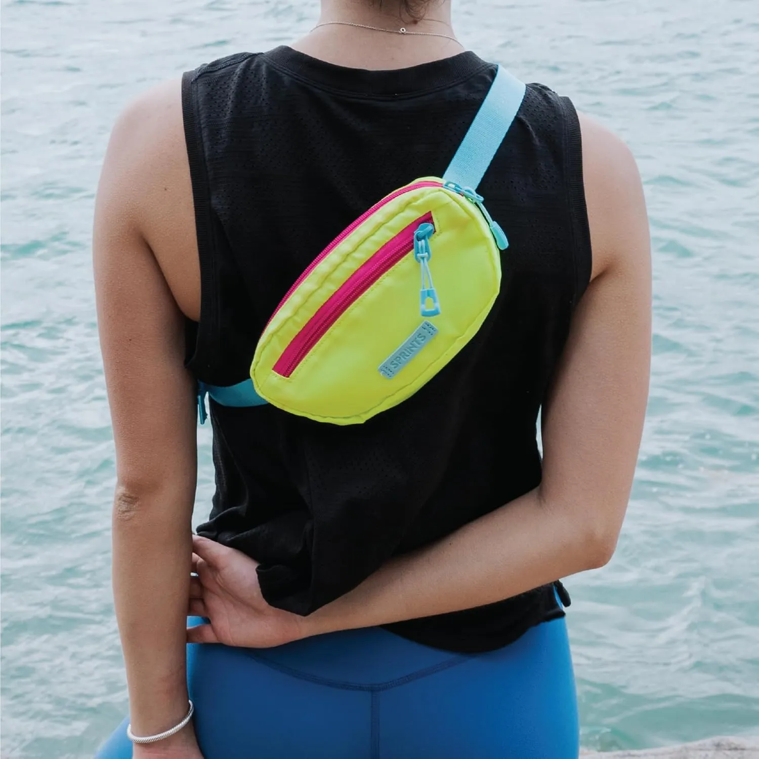 Sprints Small Cross Body Sling It Bag (Alien Acid Glow)