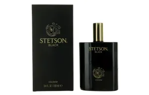 Stetson Black - Original Cologne for Men - Masculine Woody, Dark and Spicy Scent with Fragrance Notes of Sandalwood, Spices, and Suede - 3.4 Fl Oz