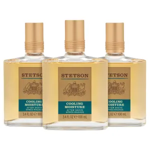 Stetson Original Cooling Moisture After Shave - Fragrance Notes of Citrus, Honey, and Sage - 3.4 Fl Oz - Pack of 3