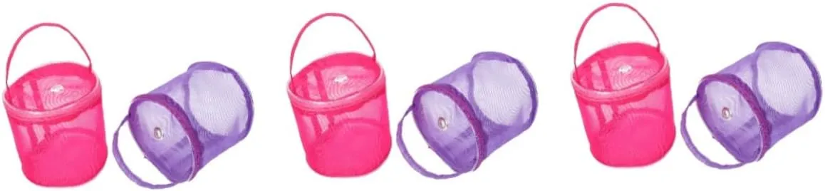 STOBOK 3sets Portable Yarn Balls Bag Woolen Yarn Bag Knitting Tool Storage Pouch Accessory for Crocheting 2pcs*3