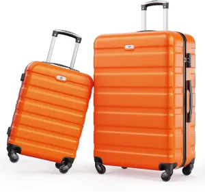 Suitour Luggage Sets 2 piece, Lightweigh Luggage Set with Spinner Wheels, 19/27 inch Travel Suitcase Set