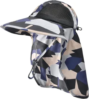Sun Hat for Men Women with Neck Flap,UPF 50  UV Protective Hiking Fishing Hats,Wide Brim Sun Hat for Women&Men