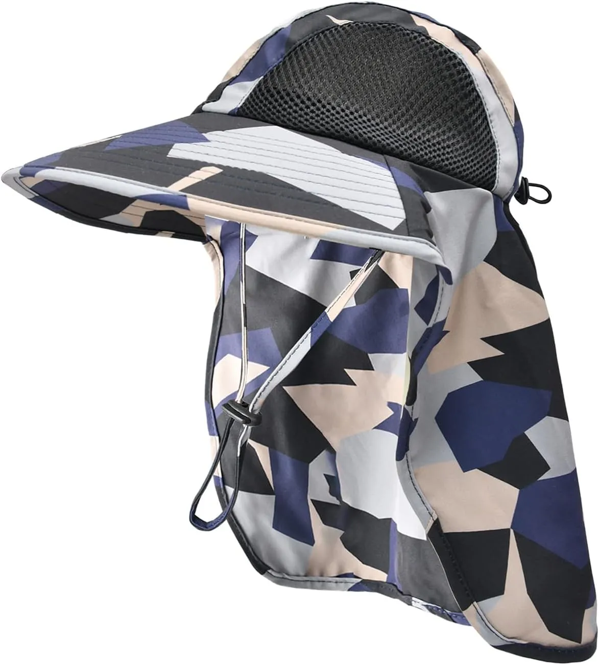 Sun Hat for Men Women with Neck Flap,UPF 50  UV Protective Hiking Fishing Hats,Wide Brim Sun Hat for Women&Men