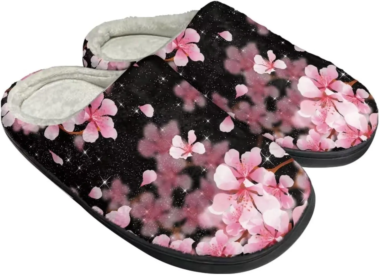 Suobstales Men Slippers Indoor Outdoor House Shoes Slip On Fall Winter Warm Bedroom Slippers for Women
