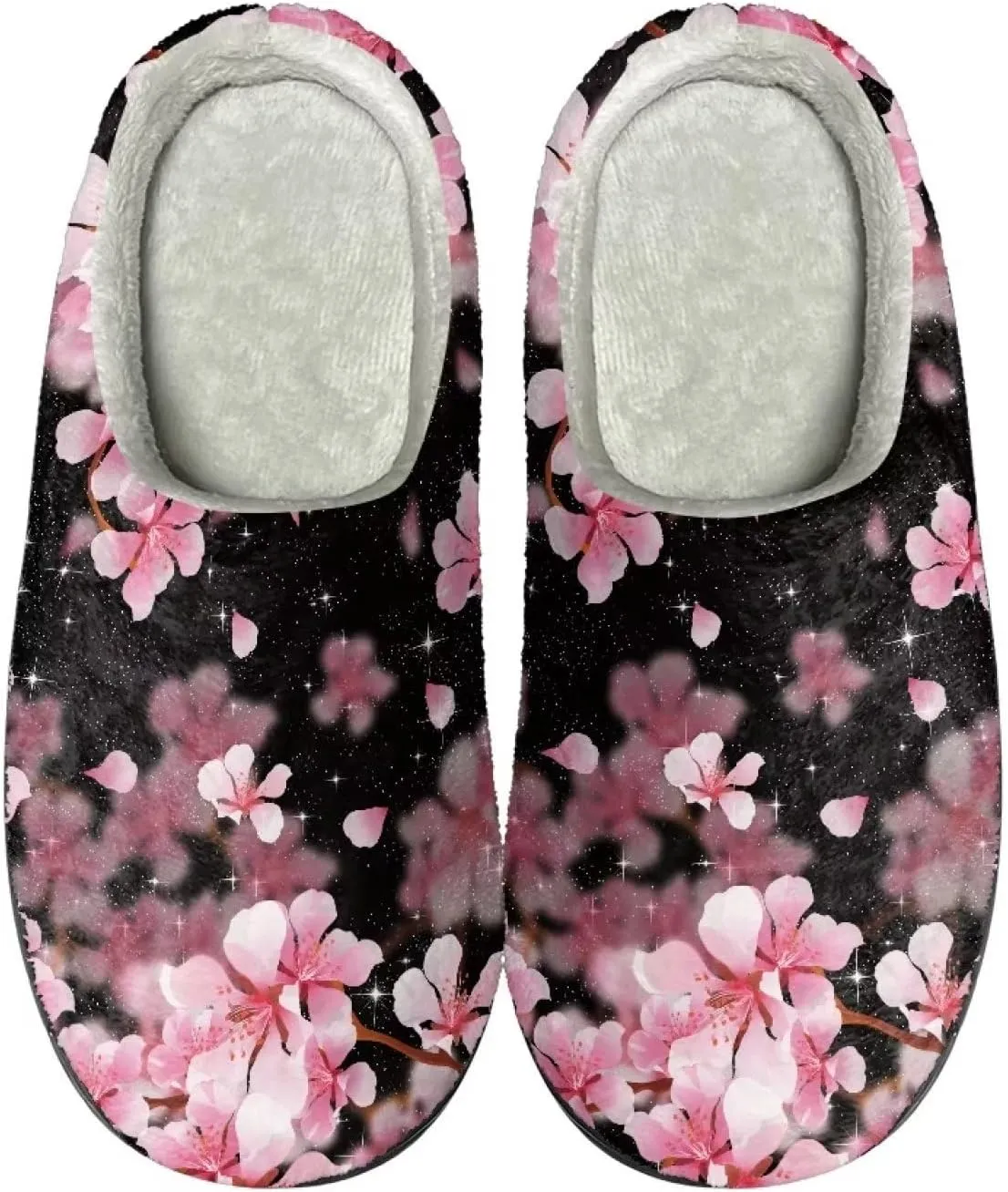 Suobstales Men Slippers Indoor Outdoor House Shoes Slip On Fall Winter Warm Bedroom Slippers for Women