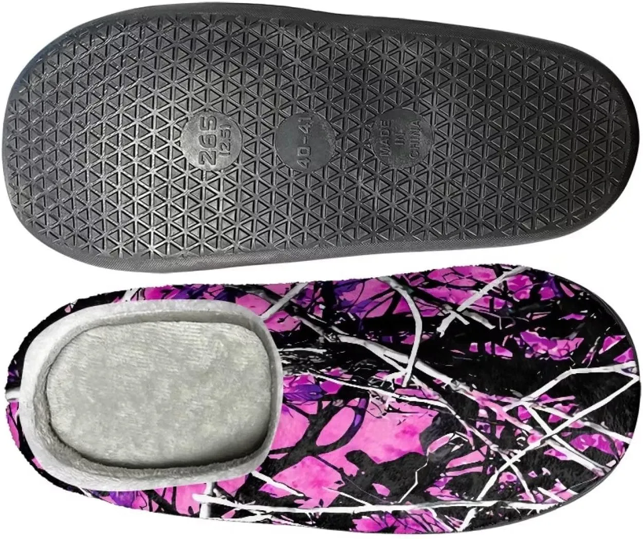 Suobstales Men Slippers Indoor Outdoor House Shoes Slip On Fall Winter Warm Bedroom Slippers for Women