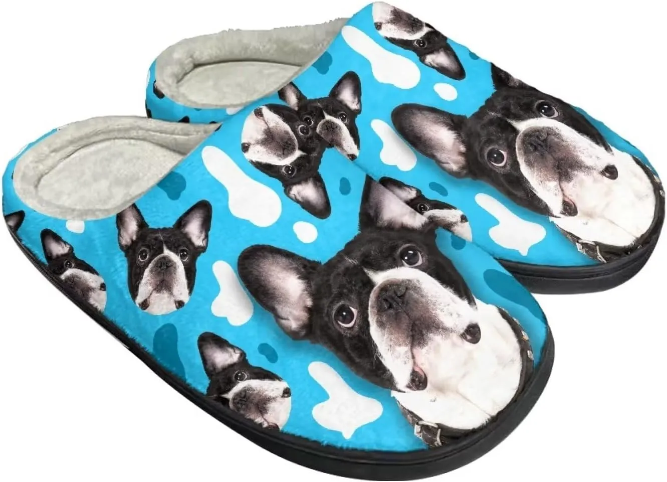 Suobstales Slippers for Women Men Anti-Slip House Sippers Soft Plush Warm Bedroom Shoes, Cozy Indoor Outdoor Slippers
