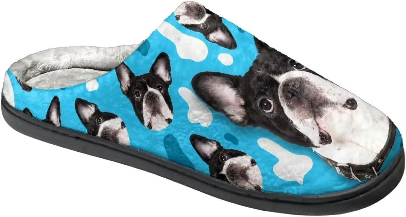 Suobstales Slippers for Women Men Anti-Slip House Sippers Soft Plush Warm Bedroom Shoes, Cozy Indoor Outdoor Slippers
