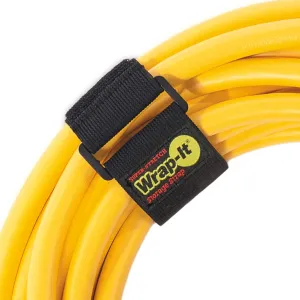 Super-Stretch Wrap-It Storage Straps - 12" (8 Pack) - Elastic Hook and Loop Cinch Straps