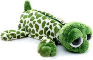 SweetGifts Plush Turtle Holder Bags Animal Case Stationery Pouch Storage Comestic Makeup Bag Green 10"